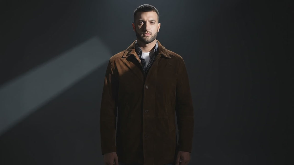 Men's Sheriff Brown Suede Jacket