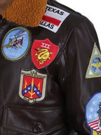 Top Gun Tom Cruise Brown Leather Flight Jacket