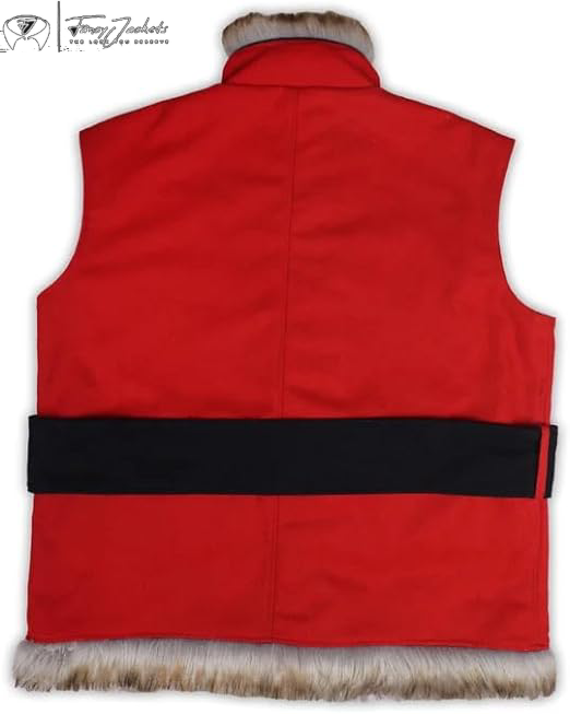 Stylish Santa Red Vest for Men's Festive Attire