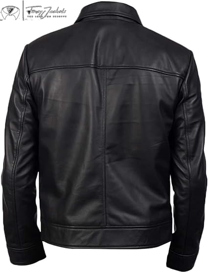 Black Tarnitoo Mens Fashion Leather Jacket for men