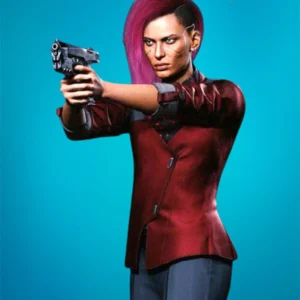 Cyberpunk-2077-V-Female-Red-Leather-Blazer