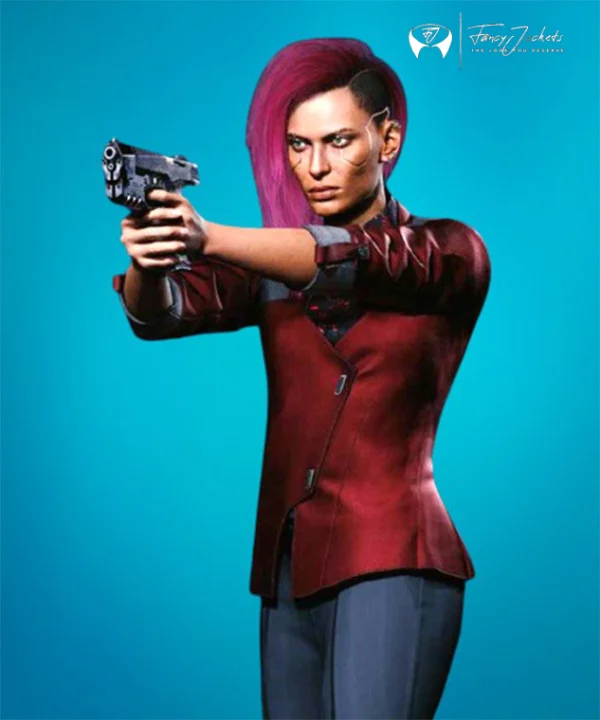Cyberpunk-2077-V-Female-Red-Leather-Blazer