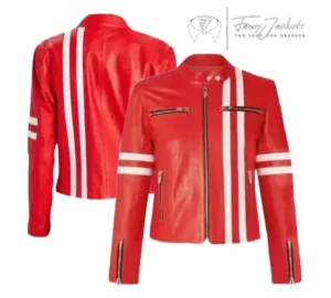 Red leather Jacket
