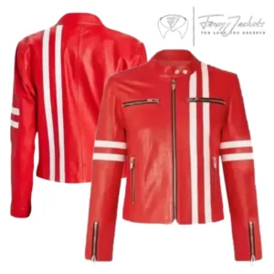 Ferrara Red leather Jacket