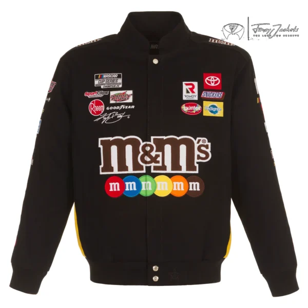 Black Kyle Busch NASCAR M&M's Jacket