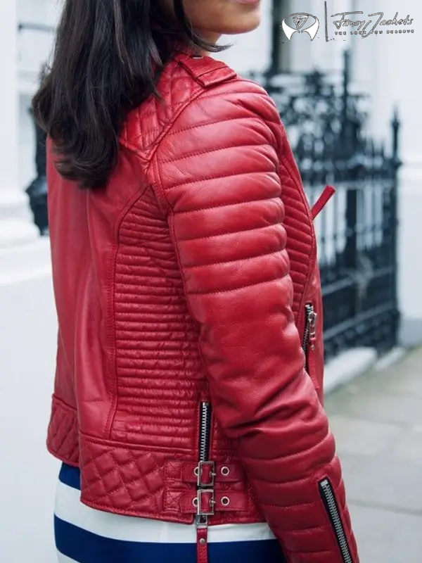 Boda Style Quilted Red Jacket