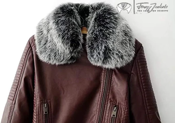 Chic Faux Fur Quilted Moto Jacket for Women