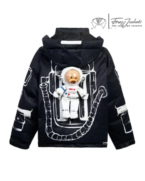 NASA Astronaut Teddy Bear Painted Down Jacket