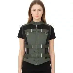 Womens Yelena Belova Vest - Green Vest Cosplay Costume Halloween Outfits for Women